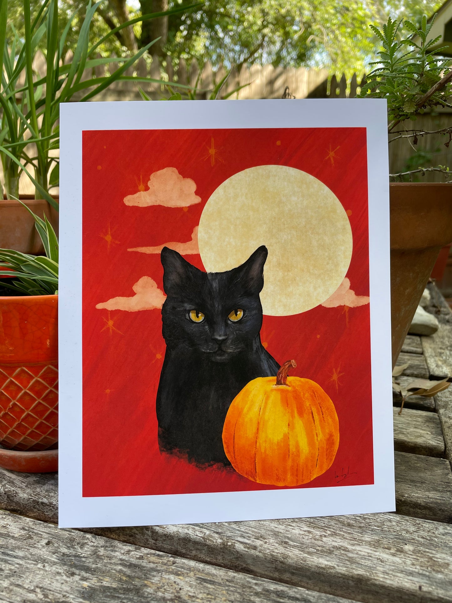 Halloween Cat Print
