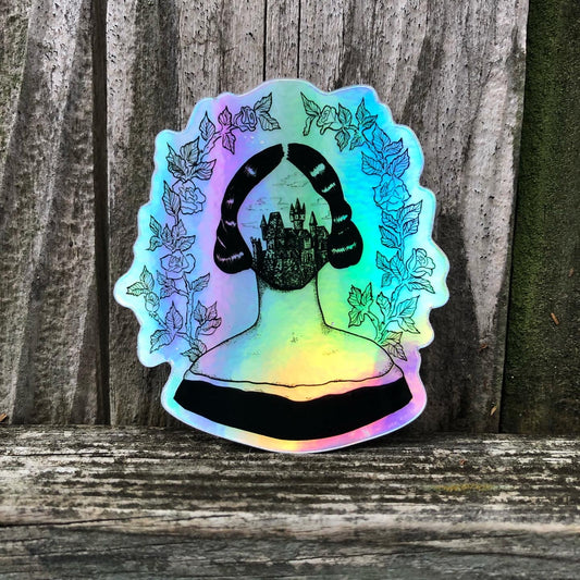 Mary Shelley Holographic Sticker
