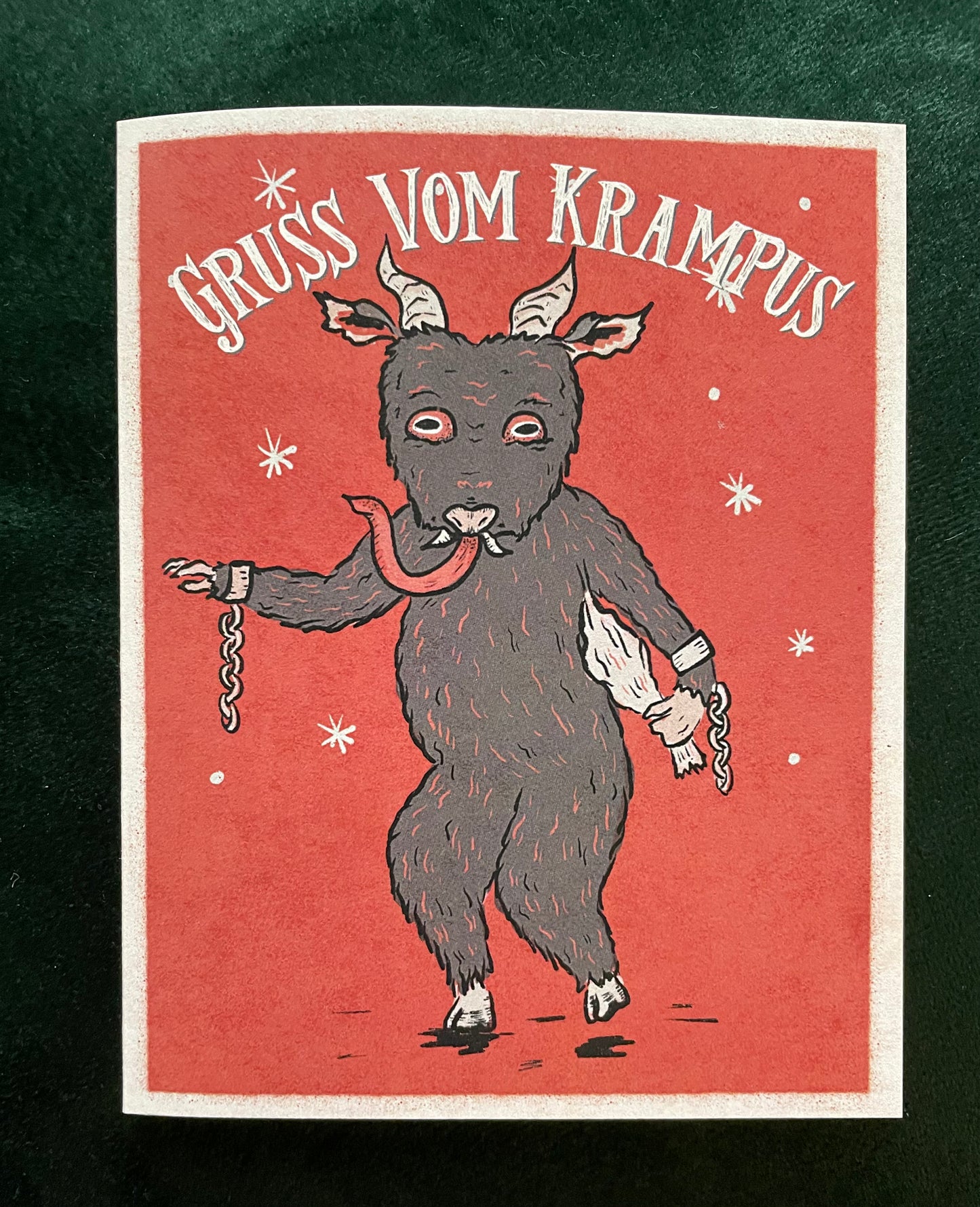 Krampus 4”x5” Greeting Card